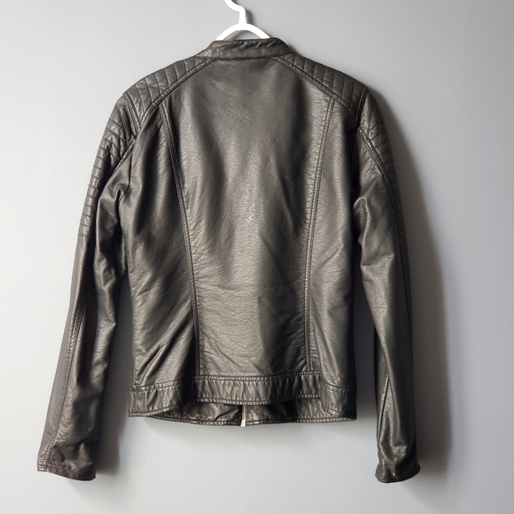 ONLY Moto Style Faux Leather Jacket Size EU40 - Picture 2 of 5